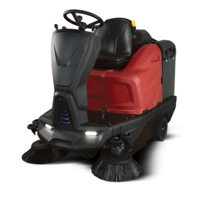 Bateryjna zamiatarka z siedzeniem dla operatora OMM T-REX 1150 B