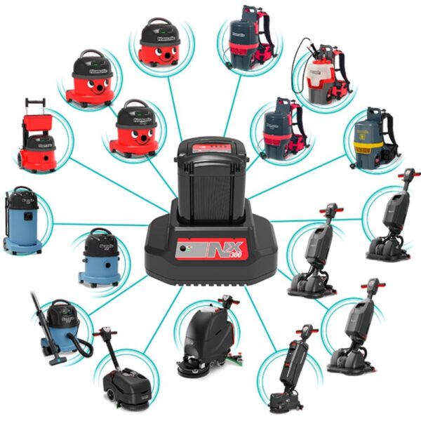 Kompatybilność akumulatora Numatic NX300 z odkurzaczami i maszynami czyszczącymi marki Numatic