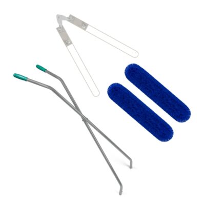 Kompletny mop przemysłowy nożycowy do zamiatania na sucho TTS Dust z wkładem akrylowym 2 x 100 cm