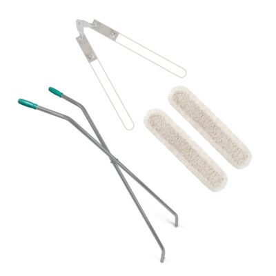 Kompletny mop przemysłowy nożycowy do zamiatania na mokro TTS Dust z wkładem bawełnianym 2 x 100 cm